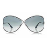 Tom Ford - Miranda Sunglasses - Oversized Square Acetate Sunglasses - FT0130 - Silver - Tom Ford Eyewear