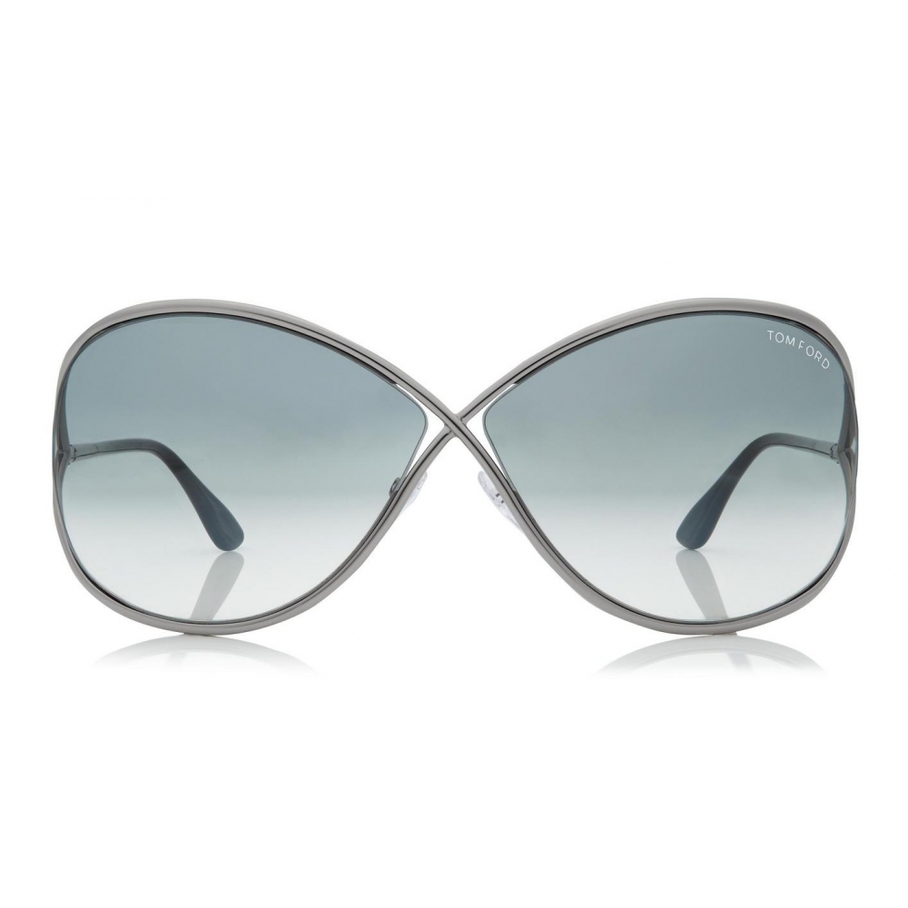Tom Ford - Miranda Sunglasses - Oversized Square Acetate Sunglasses -  FT0130 - Silver - Tom Ford Eyewear - Avvenice