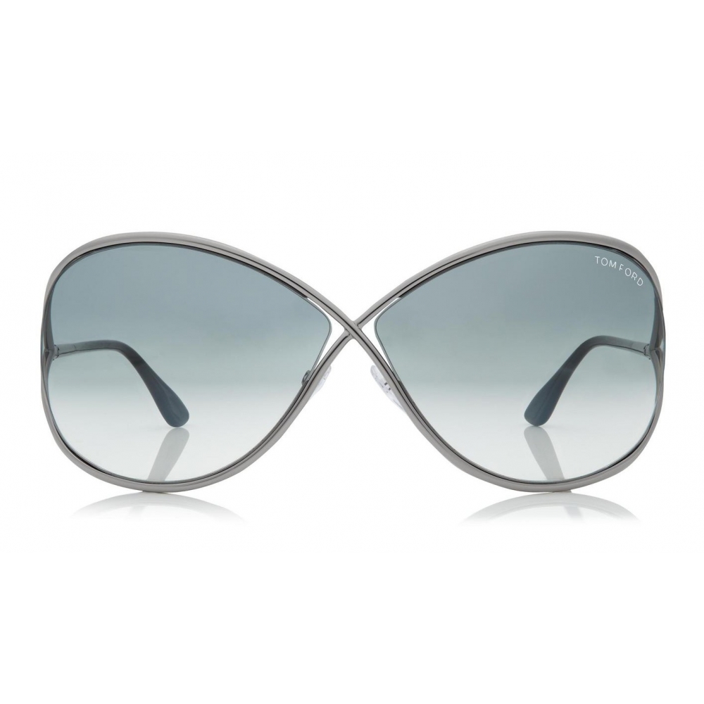 Tom Ford - Miranda Sunglasses - Oversized Square Acetate Sunglasses -  FT0130 - Silver - Tom Ford Eyewear