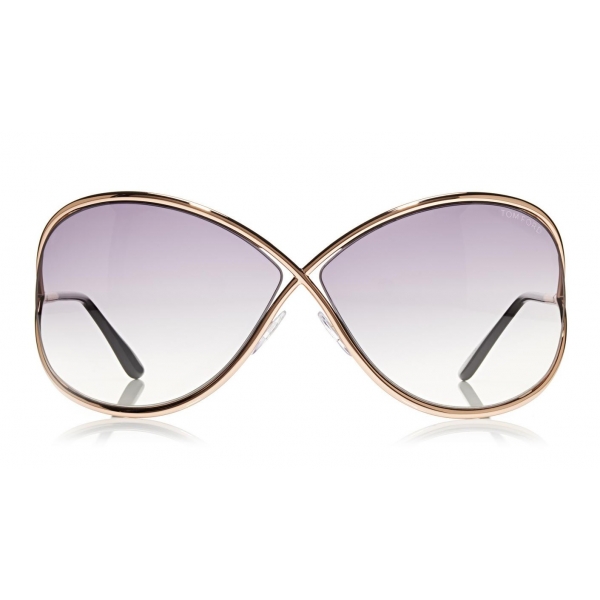 Tom Ford - Miranda Sunglasses - Oversized Square Acetate Sunglasses - FT0130 - Gold - Tom Ford Eyewear