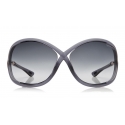 Tom Ford - Whitney Sunglasses - Oversized Round Acetate Sunglasses - FT0009 - Grey - Tom Ford Eyewear