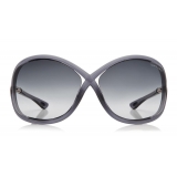 Tom Ford - Whitney Sunglasses - Oversized Round Acetate Sunglasses - FT0009 - Grey - Tom Ford Eyewear