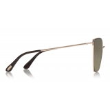 Tom Ford - Helena Sunglasses - Square Acetate Sunglasses - FT0653 - Black - Tom Ford Eyewear