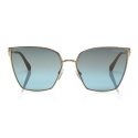 Tom Ford - Helena Sunglasses - Occhiali da Sole Quadrati in Acetato - FT0653 - Azzurro - Tom Ford Eyewear