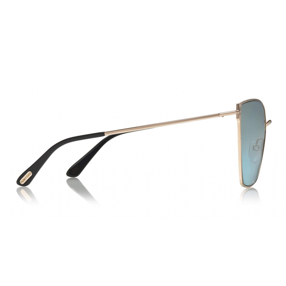 Tom Ford - Helena Sunglasses - Occhiali da Sole Quadrati in Acetato -  FT0653 - Azzurro - Tom Ford Eyewear - Avvenice
