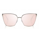 Tom Ford - Helena Sunglasses - Occhiali da Sole Quadrati in Acetato - FT0653 - Rosa - Tom Ford Eyewear