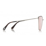 Tom Ford - Helena Sunglasses - Square Acetate Sunglasses - FT0653 - Pink - Tom Ford Eyewear