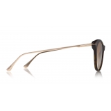 Tom Ford - Micaela Sunglasses - Occhiali da Sole Cat Eye in Acetato - FT0662 - Havana - Tom Ford Eyewear