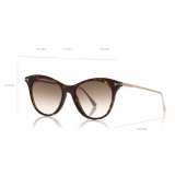 Tom Ford - Micaela Sunglasses - Cat Eye Acetate Sunglasses - FT0662 - Havana - Tom Ford Eyewear