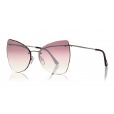 Tom Ford - Presley Sunglasses - Occhiali da Sole a Farfalla in Acetato - FT0716 - Rosa - Tom Ford Eyewear