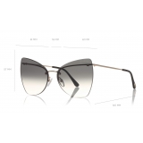 Tom Ford - Presley Sunglasses - Butterfly Acetate Sunglasses - FT0716 - Black - Tom Ford Eyewear