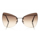 Tom Ford - Presley Sunglasses - Occhiali da Sole a Farfalla in Acetato - FT0716 - Oro - Tom Ford Eyewear