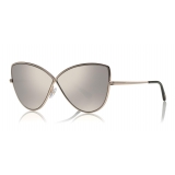 Tom Ford - Elise Sunglasses - Butterfly Acetate Sunglasses - FT0569 - Silver - Tom Ford Eyewear