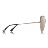 Tom Ford - Elise Sunglasses - Butterfly Acetate Sunglasses - FT0569 - Silver - Tom Ford Eyewear