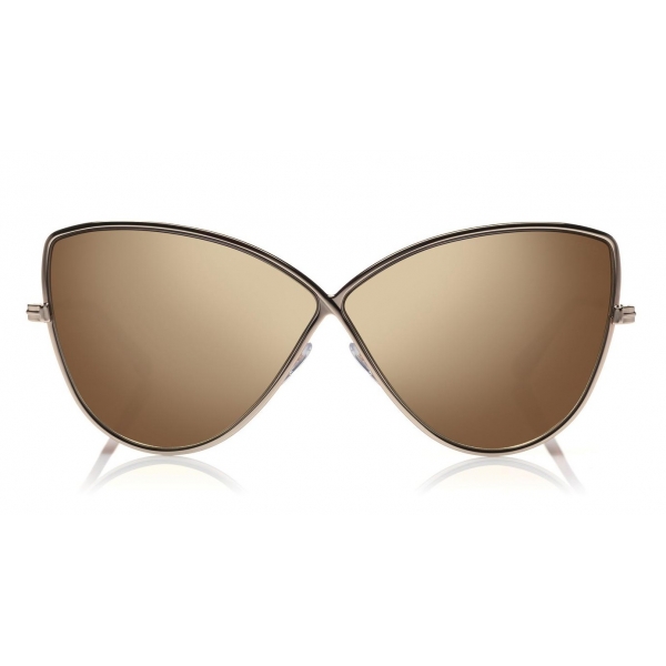 Tom Ford - Elise Sunglasses - Occhiali da Sole a Farfalla in Acetato - FT0569 - Bronzo - Tom Ford Eyewear