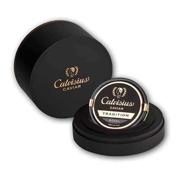 Calvisius - Round Box Tradition Royal Calvisius - Caviale - Confezioni Regalo - Alta Qualità Luxury - 100 g