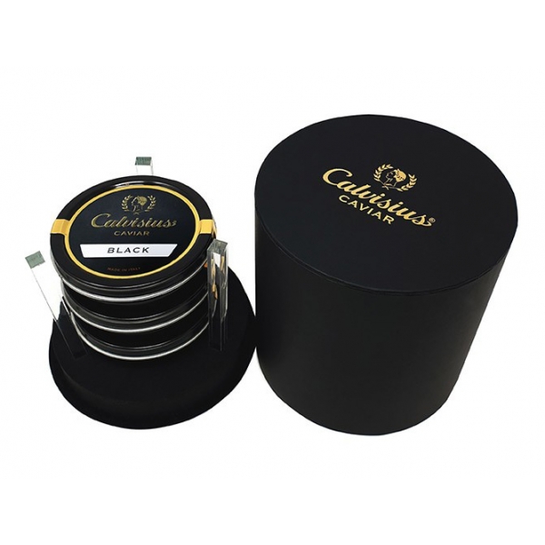 Calvisius - Calvisius Caviar Tube - Caviale Calvisius Black - Confezioni Regalo - Alta Qualità Luxury - 3 x 50 g