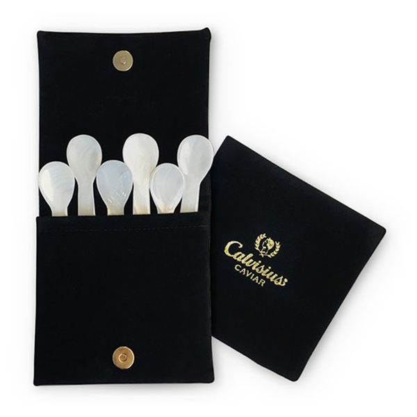 Calvisius - Mother of Pearl Spoon Set - 6 Spoons - Caviar - Accessories - Luxury High Quality