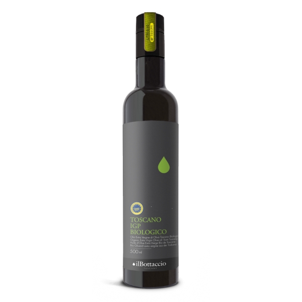 Il Bottaccio - Tuscan P.G.I. Organic - Selected Tuscan Extra Virgin Olive Oil - Italian - High Quality - 500 ml