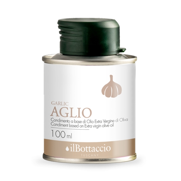 Il Bottaccio - Olio Extravergine di Oliva Toscano all'Aglio - Infusi - Italiano - Alta Qualità - 100 ml