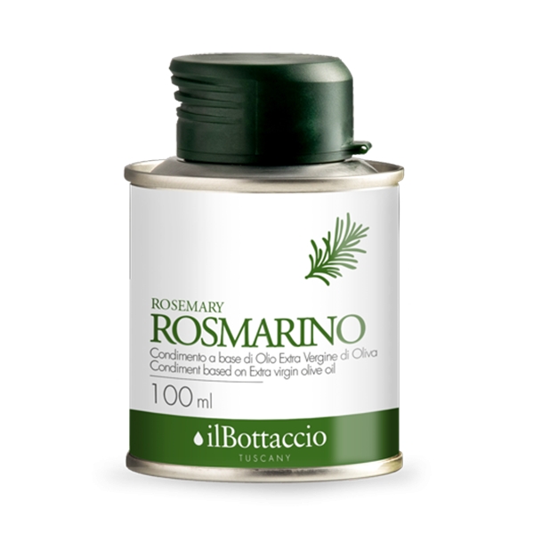 Il Bottaccio - Olio Extravergine di Oliva Toscano al Rosmarino - Infusi - Italiano - Alta Qualità - 100 ml