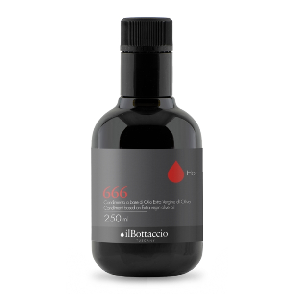 Il Bottaccio - Tuscan Extra Virgin Olive Spicy Oil - 666 - Spices - Italian - High Quality - 250 ml