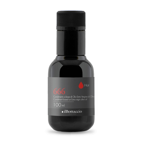 Il Bottaccio - Tuscan Extra Virgin Olive Spicy Oil - 666 - Spices - Italian - High Quality - 100 ml