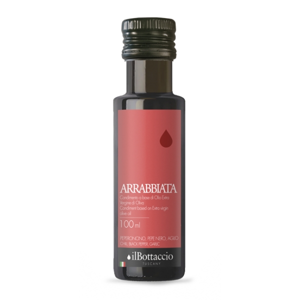 Il Bottaccio - Arrabbiata - Condimenti - Aromatizzati - Olio Extravergine di Oliva Toscano - Italiano - Alta Qualità - 100 ml
