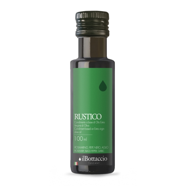 Il Bottaccio - Rustico - Condimenti - Aromatizzati - Olio Extravergine di Oliva Toscano - Italiano - Alta Qualità - 100 ml