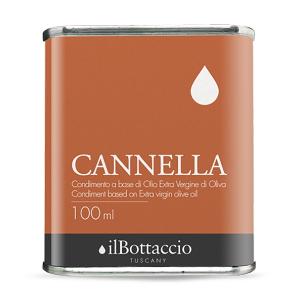 Il Bottaccio - Olio Extravergine di Oliva Toscano alla Cannella - Speziati - Italiano - Alta Qualità - 100 ml