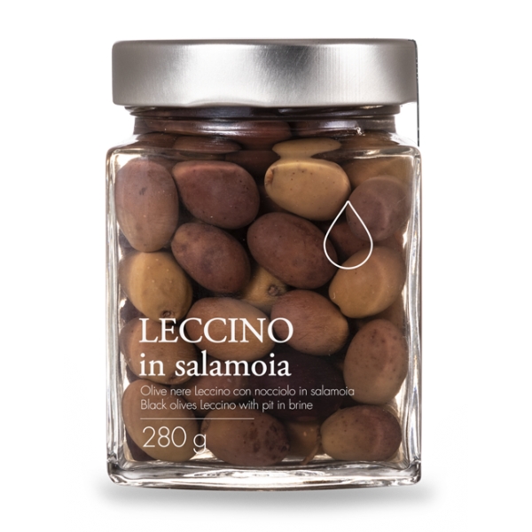 Il Bottaccio - Black Leccino Olives in Brine - Olives - Tuscan Extra Virgin Olive Oil - Italian - High Quality - 280 g