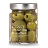 Il Bottaccio - Green Pitted Giants Olives in Brine - Olives - Extra Virgin Olive Oil - Italian - High Quality - 280 g