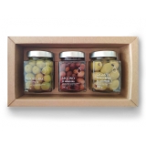 Il Bottaccio - Brine Olive Tris Olive Gift Box - Tuscan Extra Virgin Olive Oil - Gift Ideas - Italian - High Quality