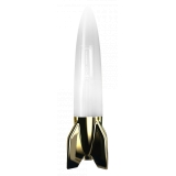Qeeboo - V-2 Schneider Lamp Metal Finish - Oro Bianco - Lampada Qeeboo by Studio Job - Illuminazione - Casa