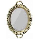 Qeeboo - Plateau Miroir Metal Finish - Gold - Qeeboo Mirror by Studio Job - Furnishing - Home