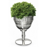 Qeeboo - Capitol Planter and Champagne Cooler Metal Finish - Silver - Qeeboo Planter by Studio Job - Furnishing - Home