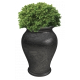 Qeeboo - Ming Planter and Champagne Cooler - Black - Qeeboo Planter by Studio Job - Furnishing - Home