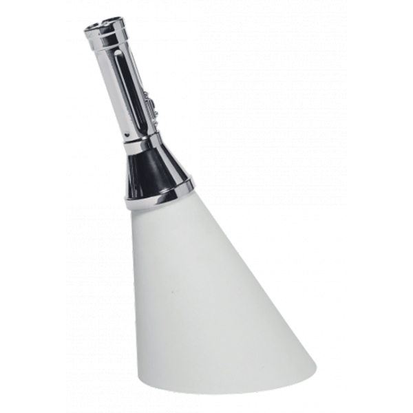 Qeeboo - Flash Rechargeable Lamp Metal Finish - Silver - Qeeboo Lamp by Studio Job - Lighting - Home