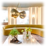 Qeeboo - Cherry Lamp Metal Finish - Oro - Lampada Qeeboo by Nika Zupanc - Illuminazione - Casa