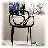 Qeeboo - Loop Chair with Cushion Set of 2 Pieces - Nero - Sedia Qeeboo by Front - Arredamento - Casa
