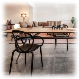 Qeeboo - Loop Chair with Cushion Set of 2 Pieces - Nero - Sedia Qeeboo by Front - Arredamento - Casa