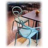 Qeeboo - Loop Chair with Cushion Set of 2 Pieces - Verde Salvia - Sedia Qeeboo by Front - Arredamento - Casa