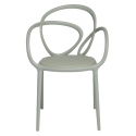 Qeeboo - Loop Chair with Cushion Set of 2 Pieces - Verde Grigiastro - Sedia Qeeboo by Front - Arredamento - Casa
