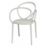 Qeeboo - Loop Chair with Cushion Set of 2 Pieces - Bianco - Sedia Qeeboo by Front - Arredamento - Casa
