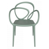 Qeeboo - Loop Chair Without Cushion Set of 2 Pieces - Verde Salvia - Sedia Qeeboo by Front - Arredamento - Casa