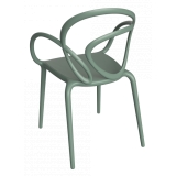 Qeeboo - Loop Chair Without Cushion Set of 2 Pieces - Verde Salvia - Sedia Qeeboo by Front - Arredamento - Casa