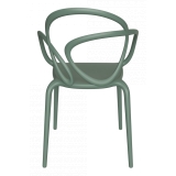 Qeeboo - Loop Chair Without Cushion Set of 2 Pieces - Verde Salvia - Sedia Qeeboo by Front - Arredamento - Casa