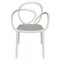 Qeeboo - Loop Chair Without Cushion Set of 2 Pieces - White - Qeeboo Chair by Front - Furnishing - Home