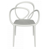Qeeboo - Loop Chair Without Cushion Set of 2 Pieces - White - Qeeboo Chair by Front - Furnishing - Home