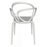 Qeeboo - Loop Chair Without Cushion Set of 2 Pieces - White - Qeeboo Chair by Front - Furnishing - Home